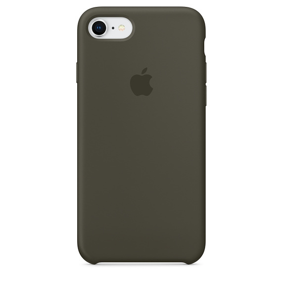 картинка Силиконовый чехол для iPhone 7/8 dark olive (тёмно-оливковый) от магазина Компания+