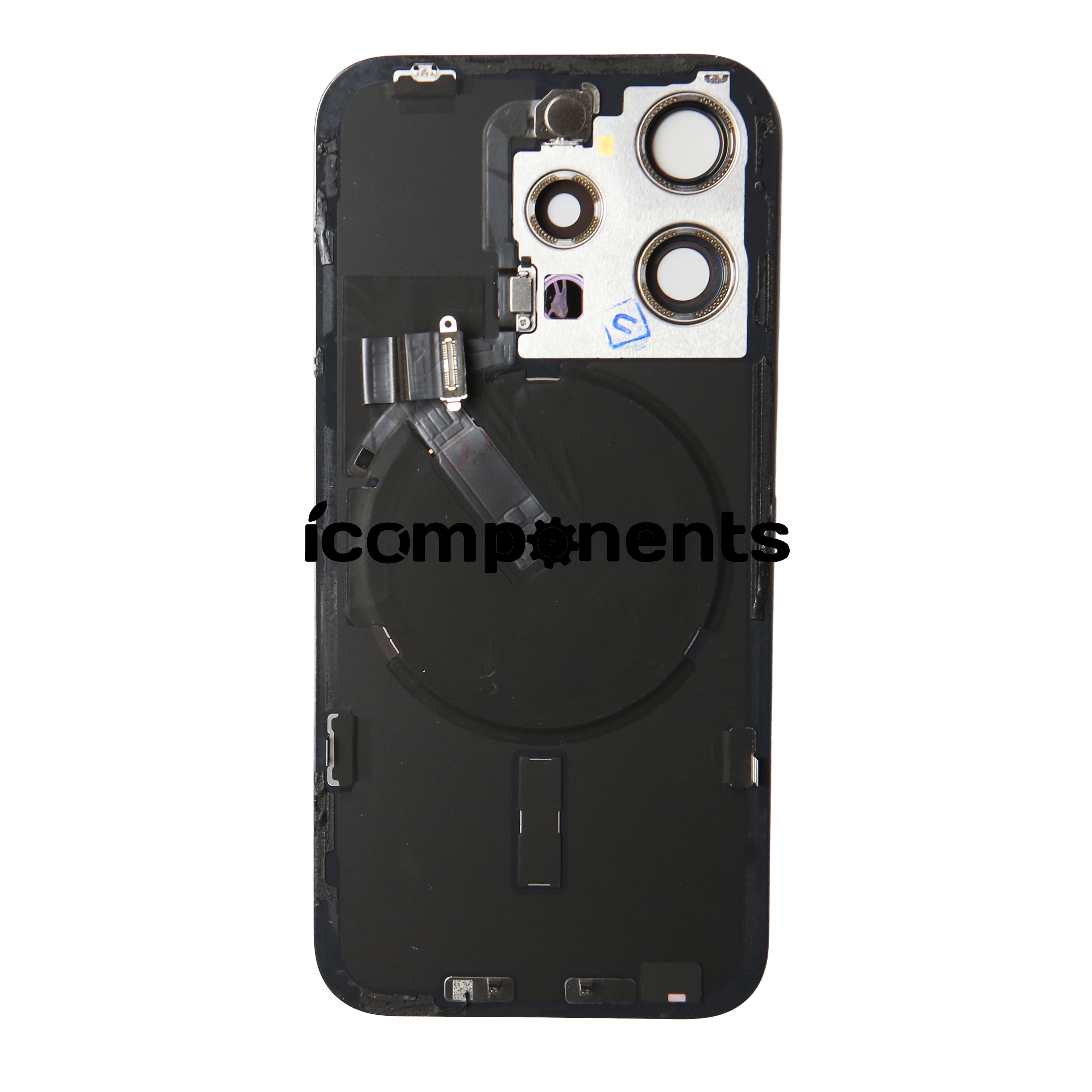iPhone 15 Pro - Задняя крышка + NFC ORIG снятая (Black Titanium)