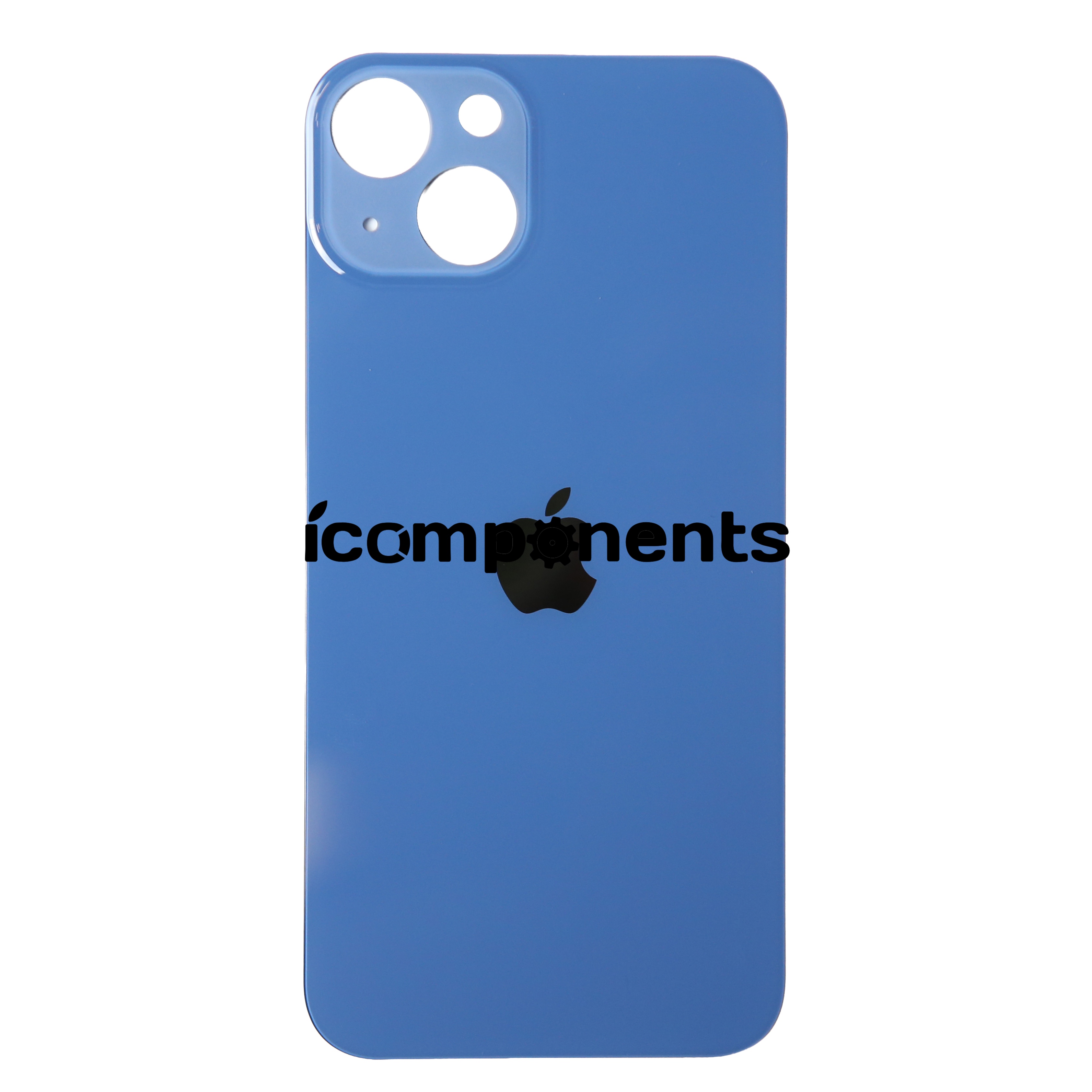 iPhone 13 - Заднее стекло, синее (широкий вырез)