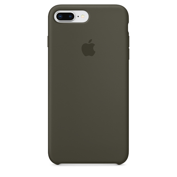 картинка Силиконовый чехол для iPhone 7+/8+ dark olive (тёмно-оливковый) от магазина Компания+