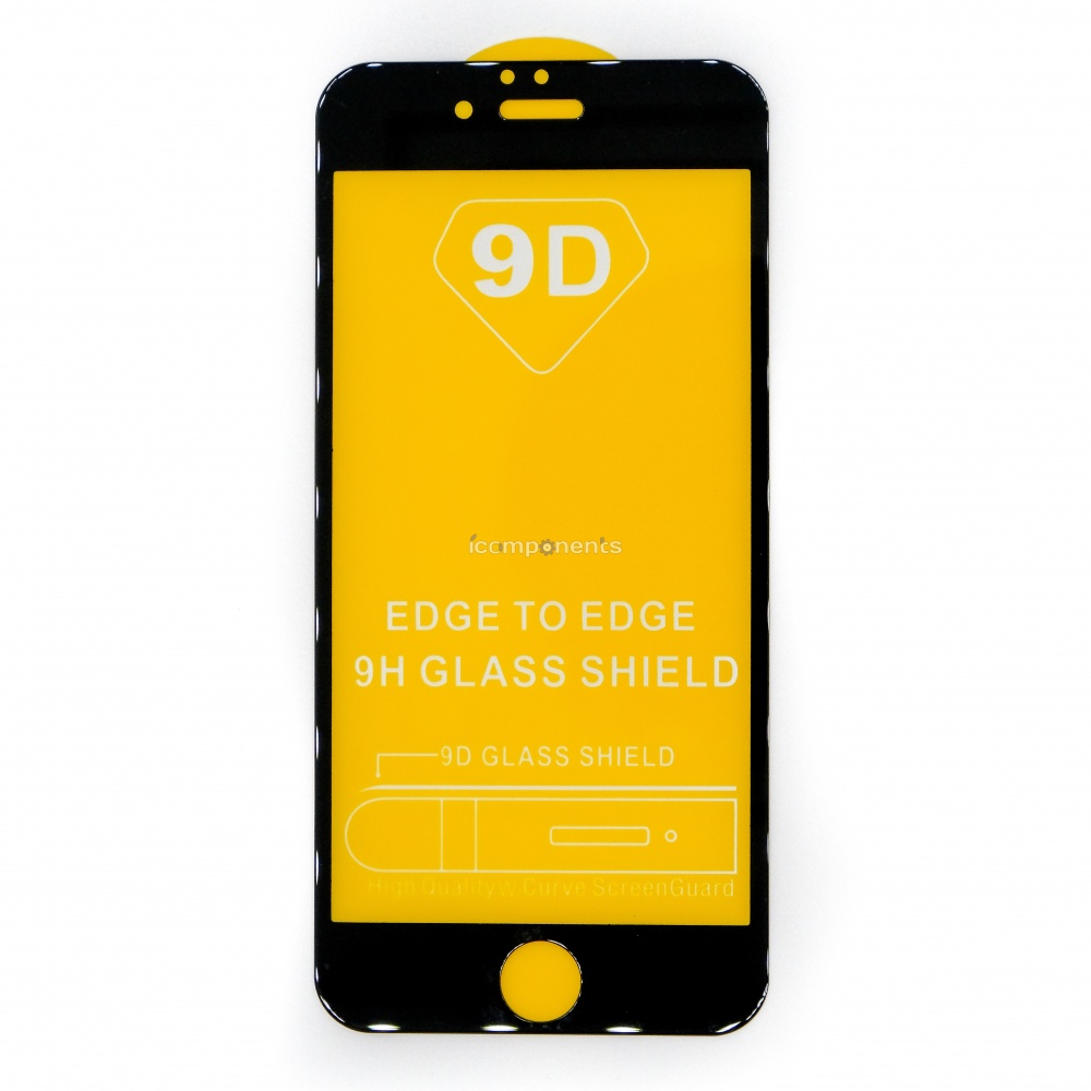 картинка Противоударное стекло réel 3D для iPhone 6/6S black без упаковки от магазина Компания+