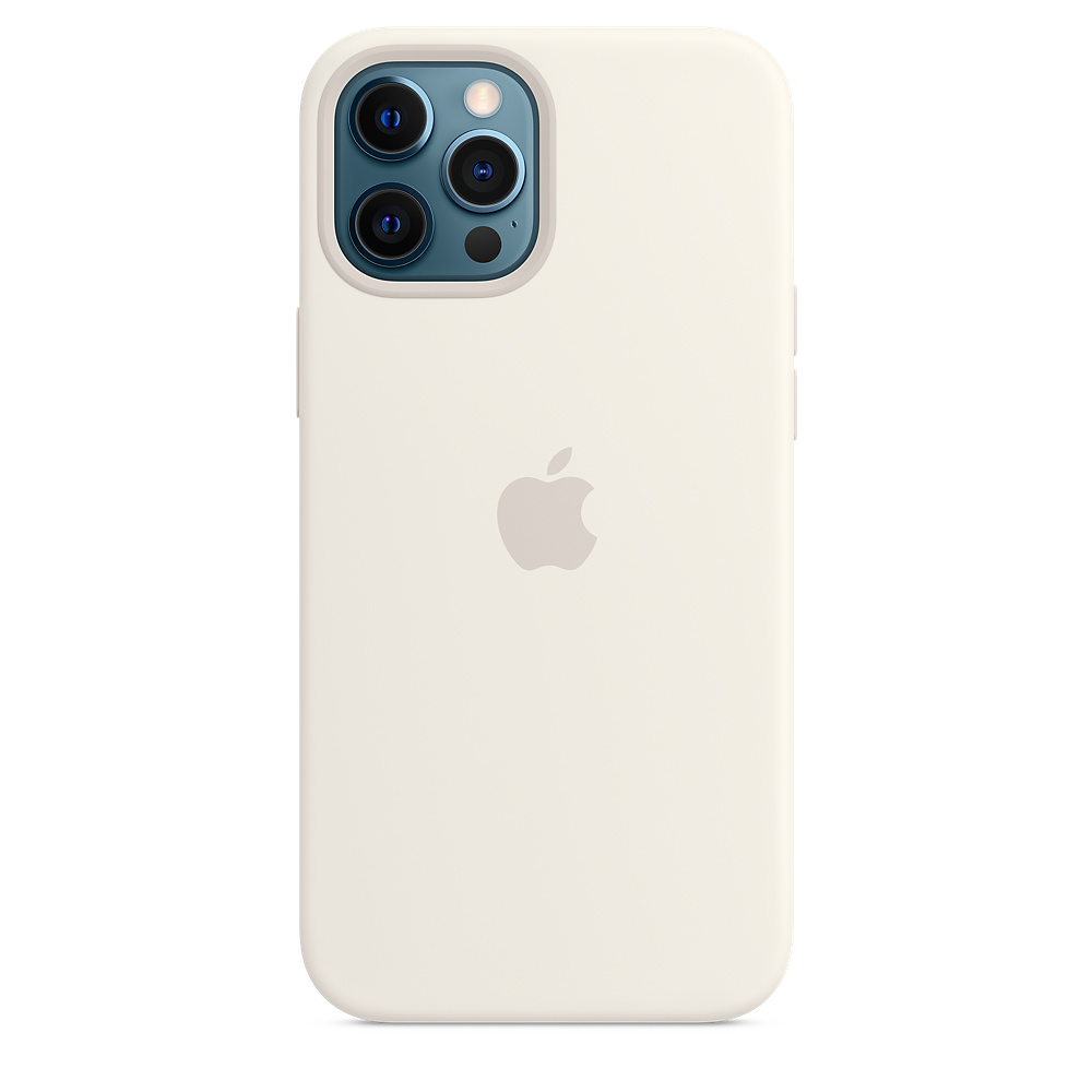 картинка Силиконовый чехол для iPhone 12 pro Max White, orig chip от магазина Компания+