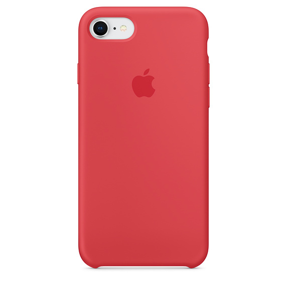 картинка Силиконовый чехол для iPhone 7/8 red raspberry (спелая малина) от магазина Компания+