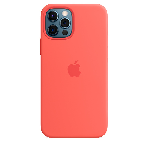 картинка Силиконовый чехол для iPhone 12 pro Pink orange, orig chip от магазина Компания+