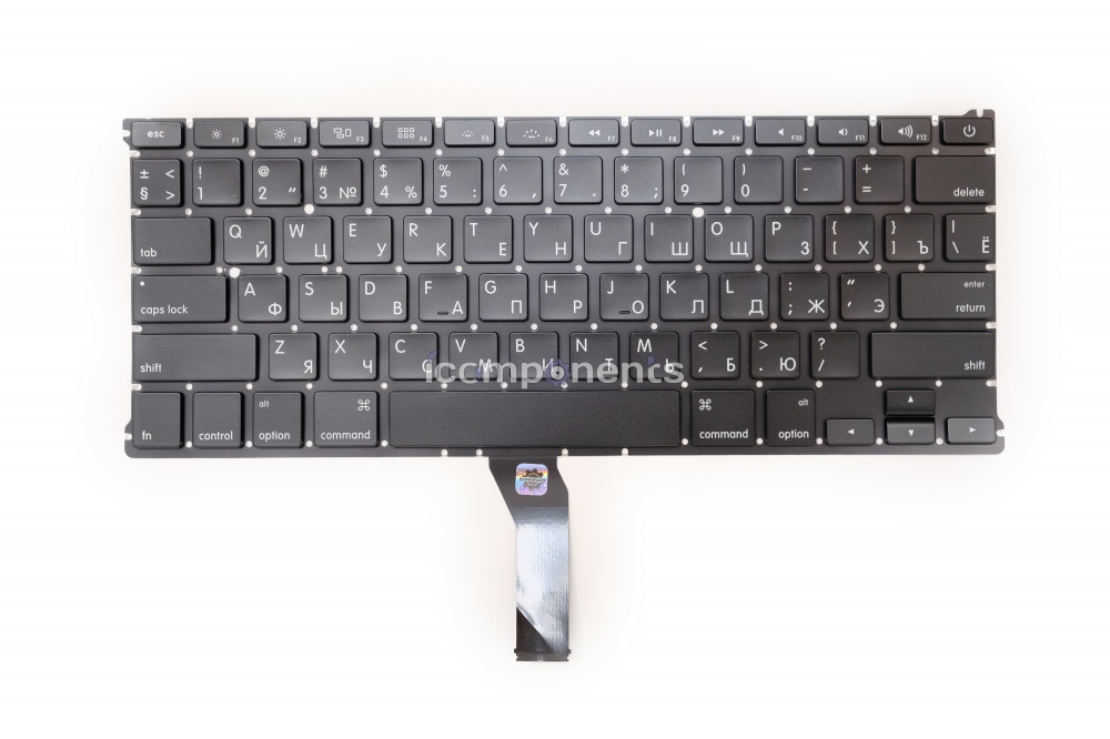 картинка Клавиатура MacBook Air 13 A1369, A1466 (Mid 2011 - Early 2015) прямой Enter RUS РСТ от магазина Компания+