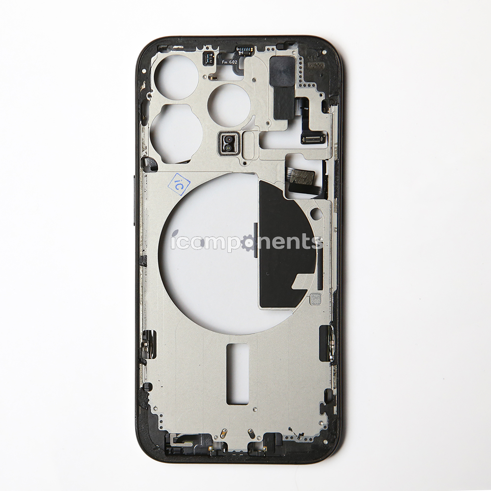 iPhone 15 Pro - Средняя часть корпуса в сборе с шлейфами (Black Titanium) Разбор EU