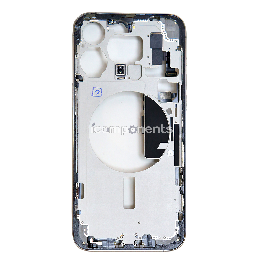 iPhone 15 Pro Max - Средняя часть корпуса в сборе с шлейфами (Natural Titanium) Разбор EU
