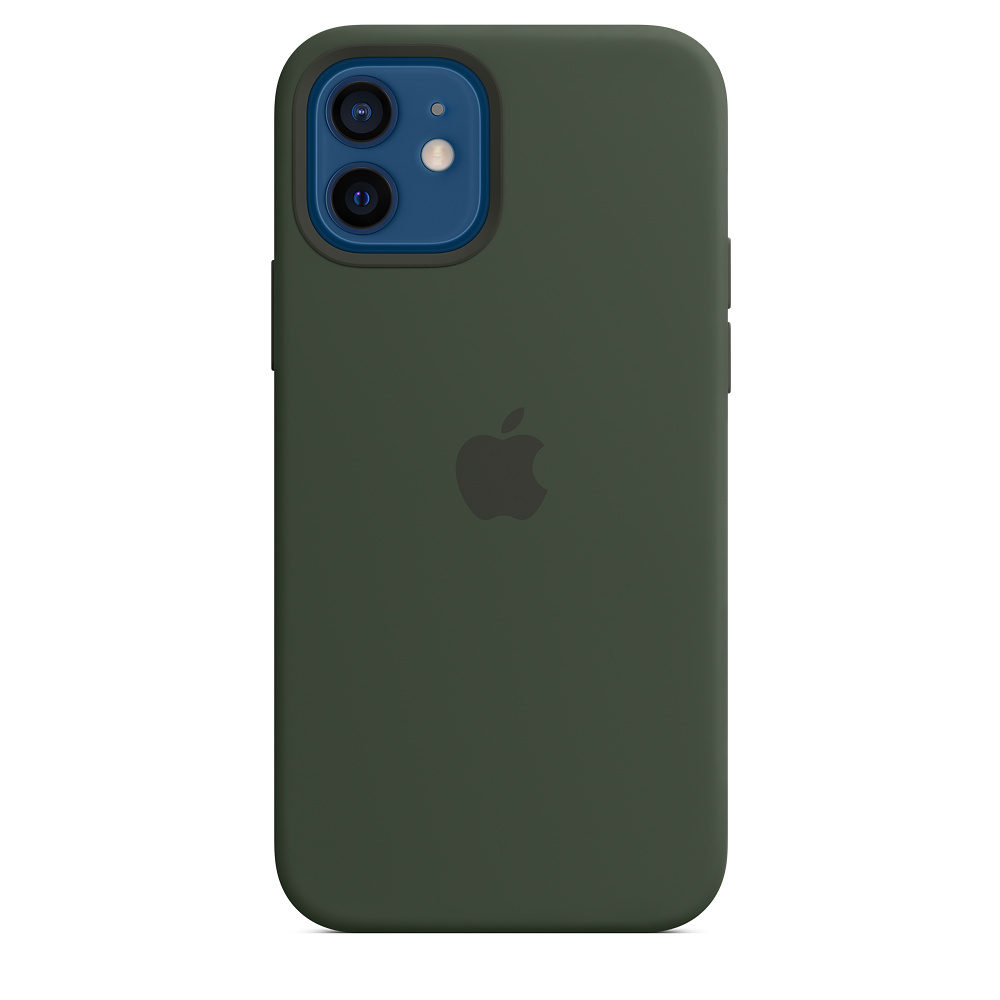 картинка Силиконовый чехол для iPhone 12 mini Dark Green, orig chip от магазина Компания+
