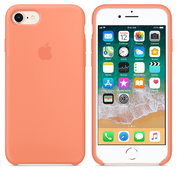 картинка Силиконовый чехол для iPhone 7/8 peach (сочный персик) от магазина Компания+
