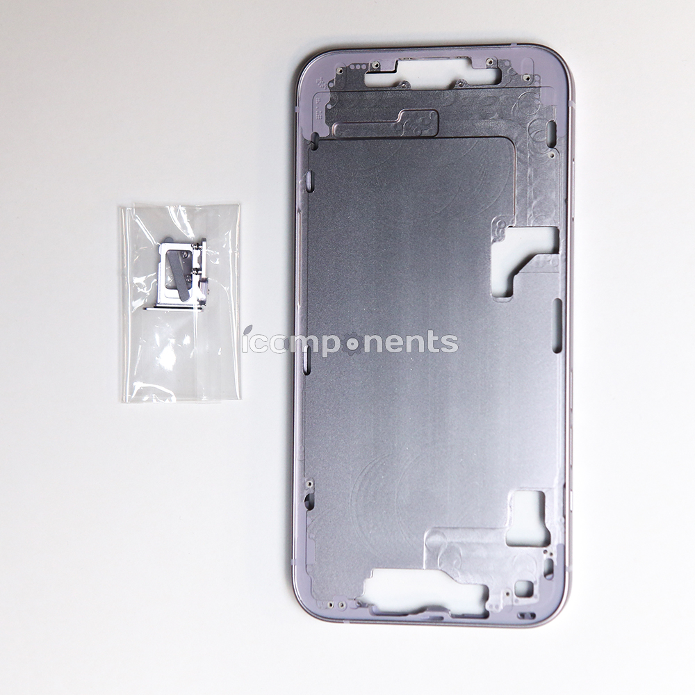 iPhone 14 - Корпус (средняя часть) ORIG 1:1, фиолетовый