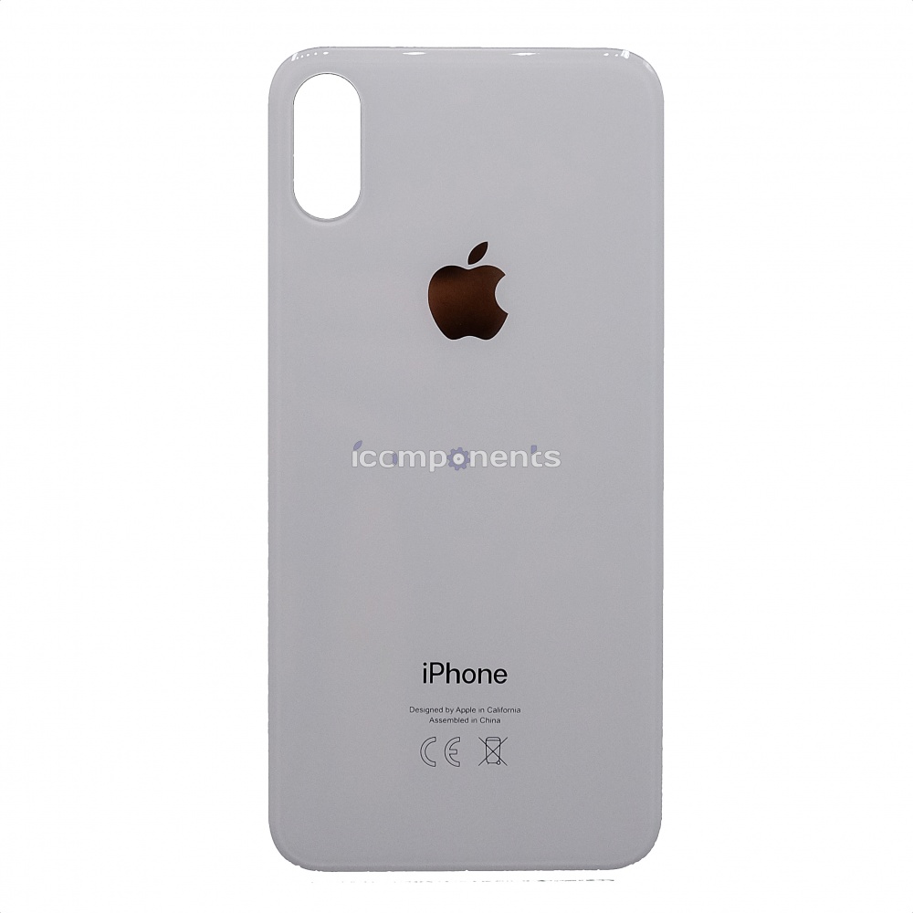 картинка iPhone XS - заднее стекло, белое от магазина Компания+