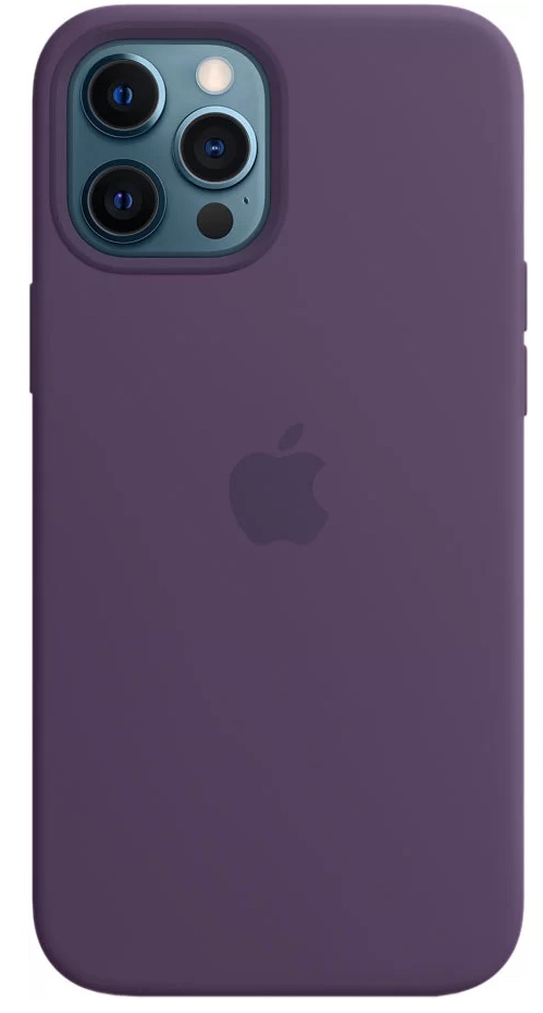 картинка Силиконовый чехол для iPhone 12 pro Max Purple orig chip от магазина Компания+
