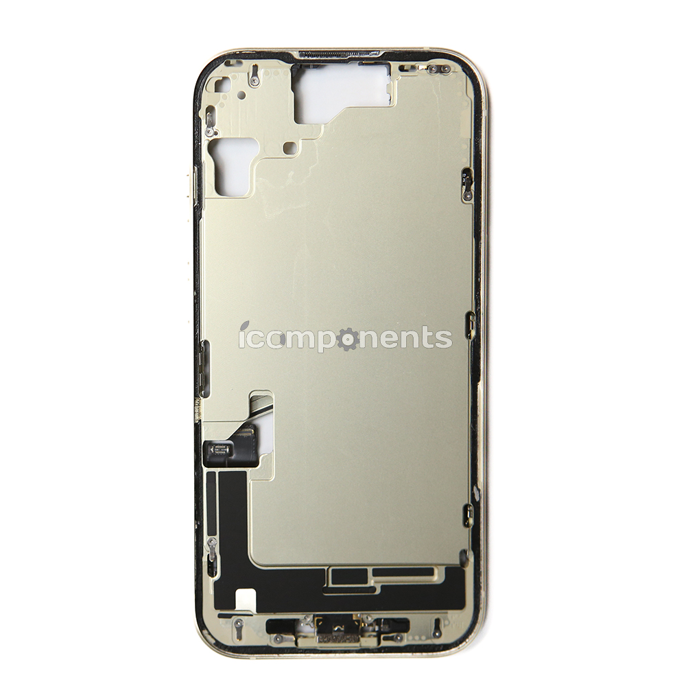 iPhone 15 - Средняя часть корпуса в сборе с шлейфами (Yellow) Разбор EU