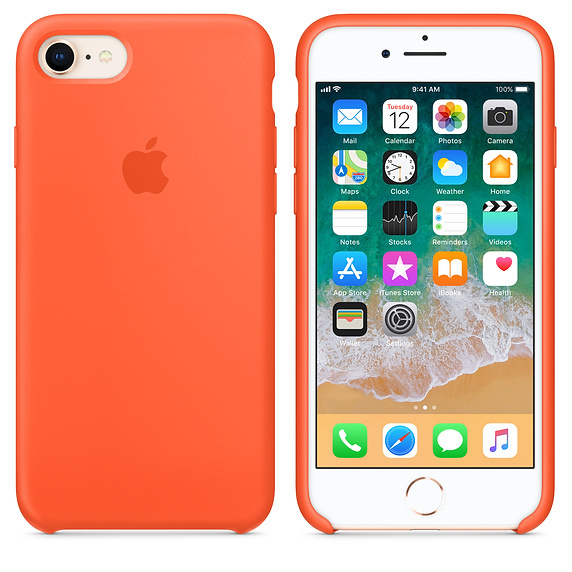 картинка Силиконовый чехол для iPhone 7/8 spicy orange (оранжевый шафран) от магазина Компания+