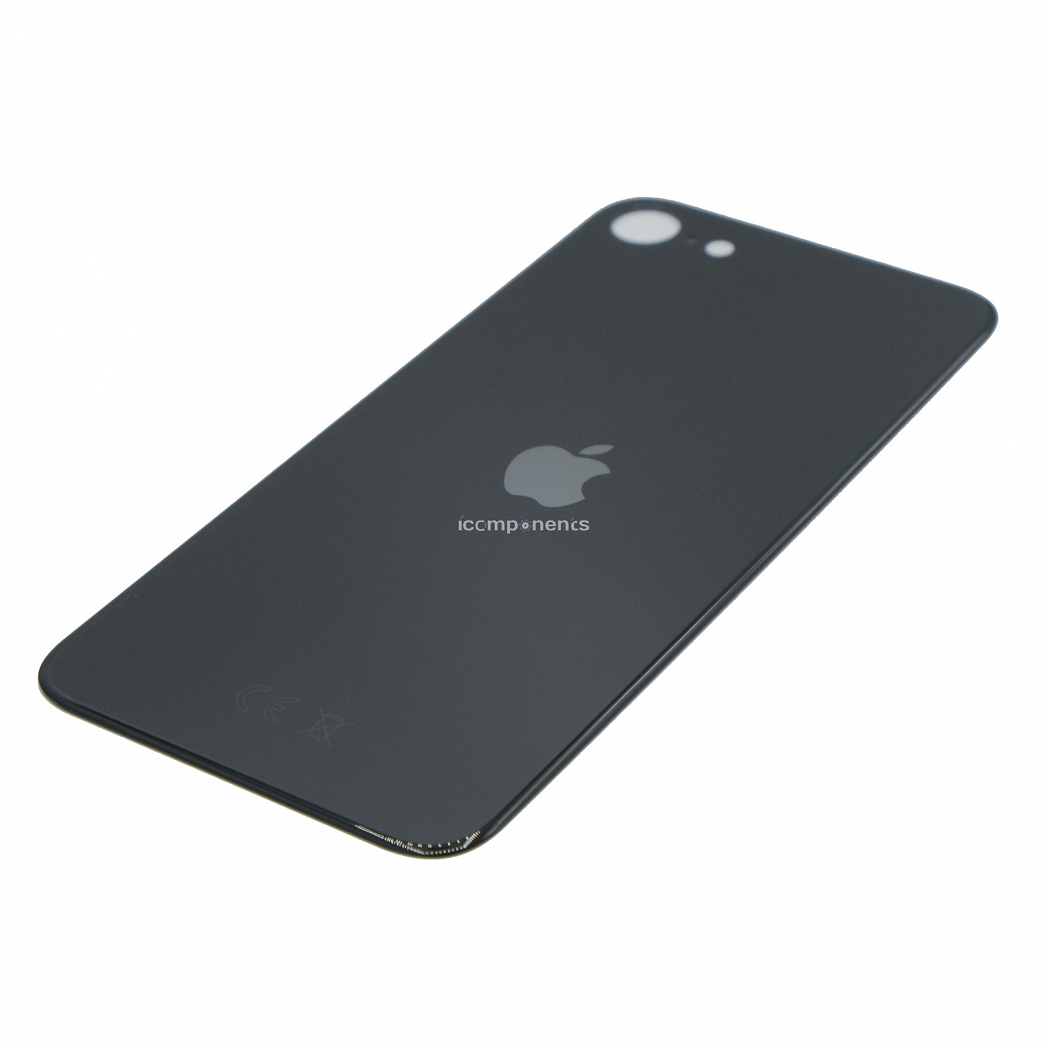 картинка iPhone SE 2020 - заднее стекло, черное от магазина Компания+