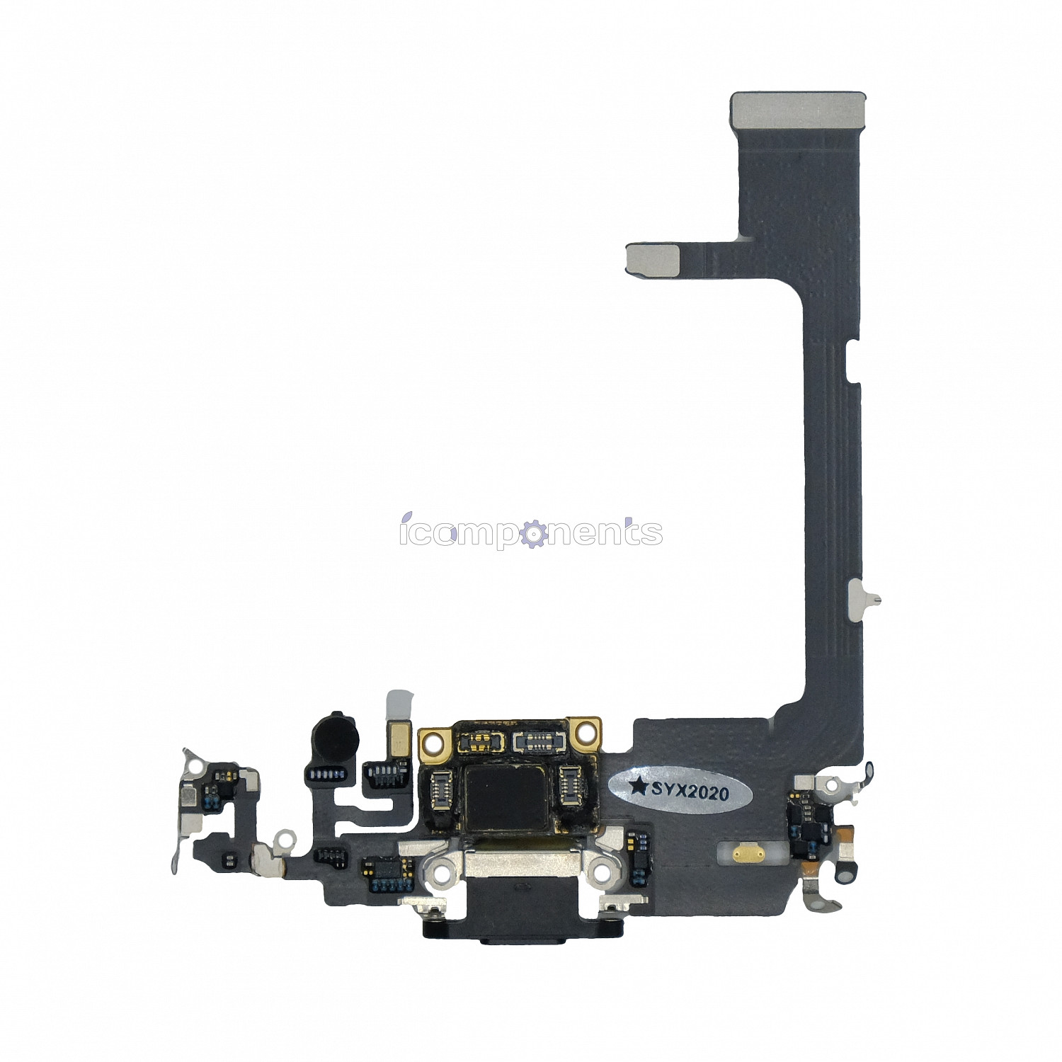картинка iPhone 11 Pro - Шлейф с разъемом зарядки, Black от магазина Компания+