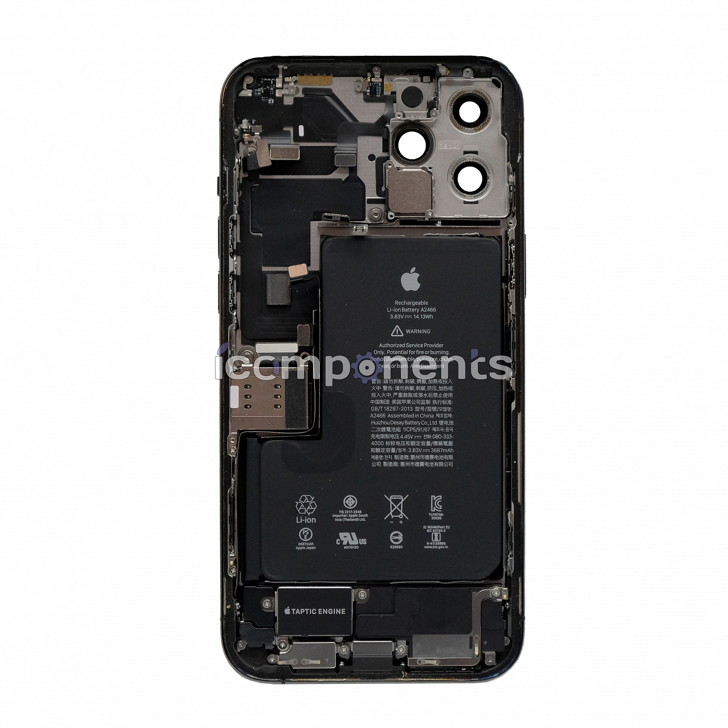 картинка iPhone 12 Pro Max - корпус ORIG 1:1, черный от магазина Компания+