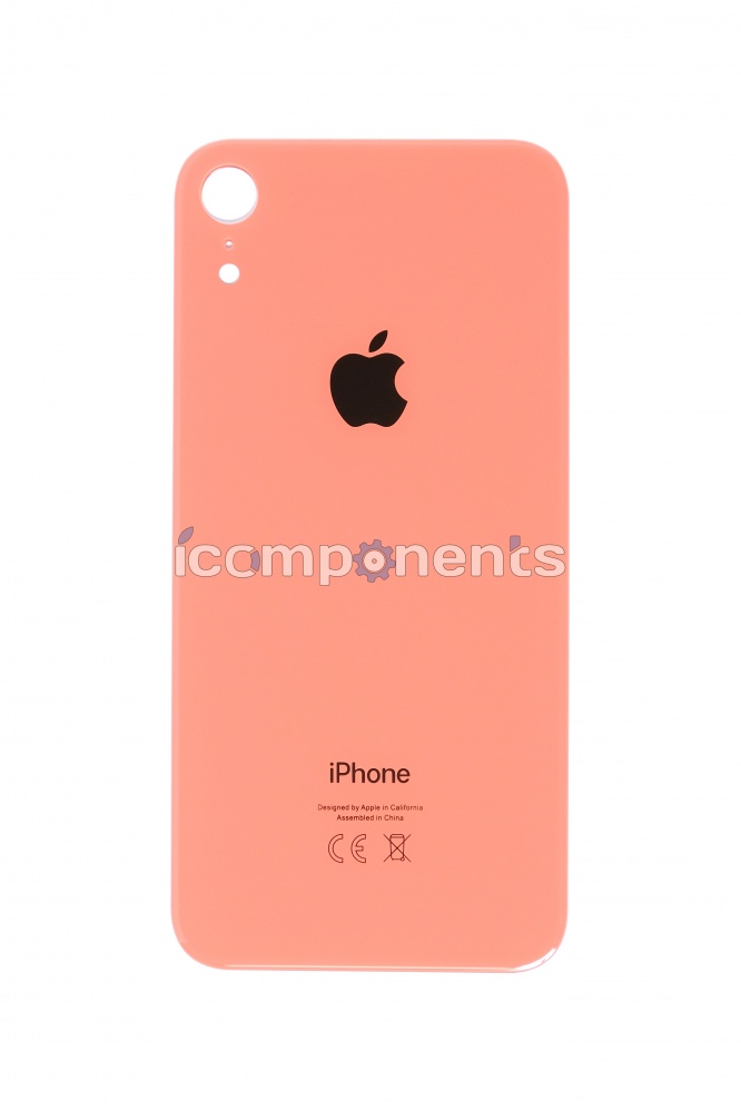 картинка iPhone XR - Заднее стекло Premium (узкое отверстие), оранжевое от магазина Компания+