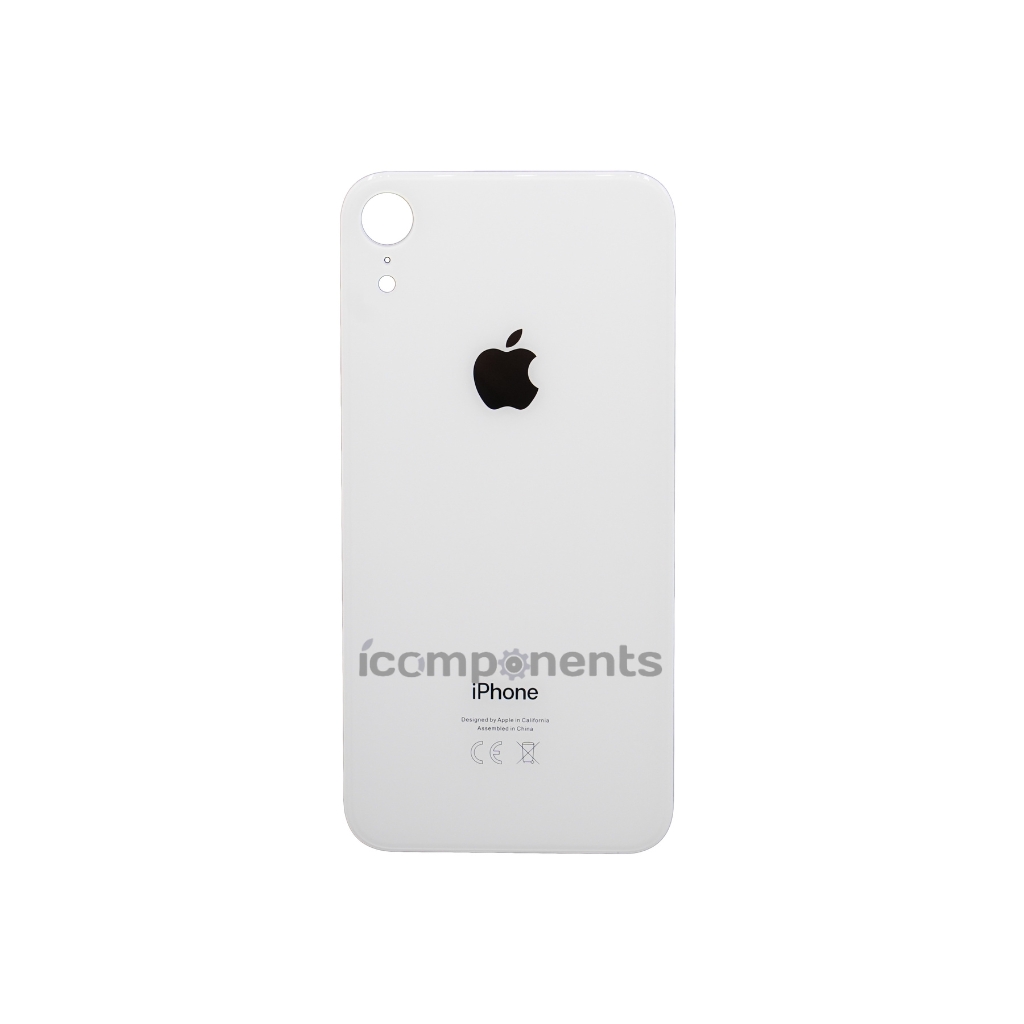 картинка iPhone XR - Заднее стекло Premium (широкое отверстие), белое от магазина Компания+