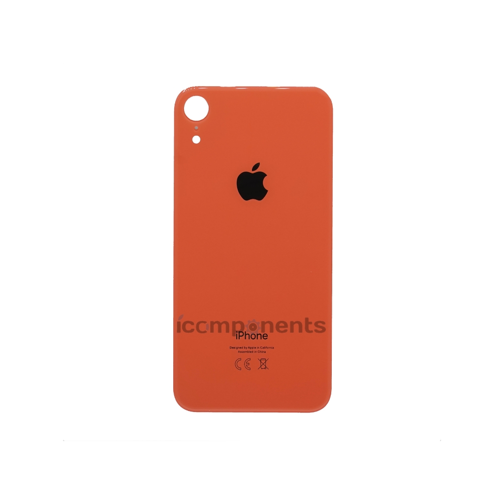 картинка iPhone XR - Заднее стекло Premium (широкое отверстие), оранжевое от магазина Компания+