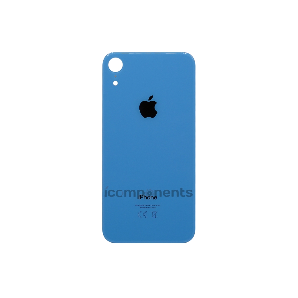 картинка iPhone XR - Заднее стекло Premium (широкое отверстие), голубое от магазина Компания+