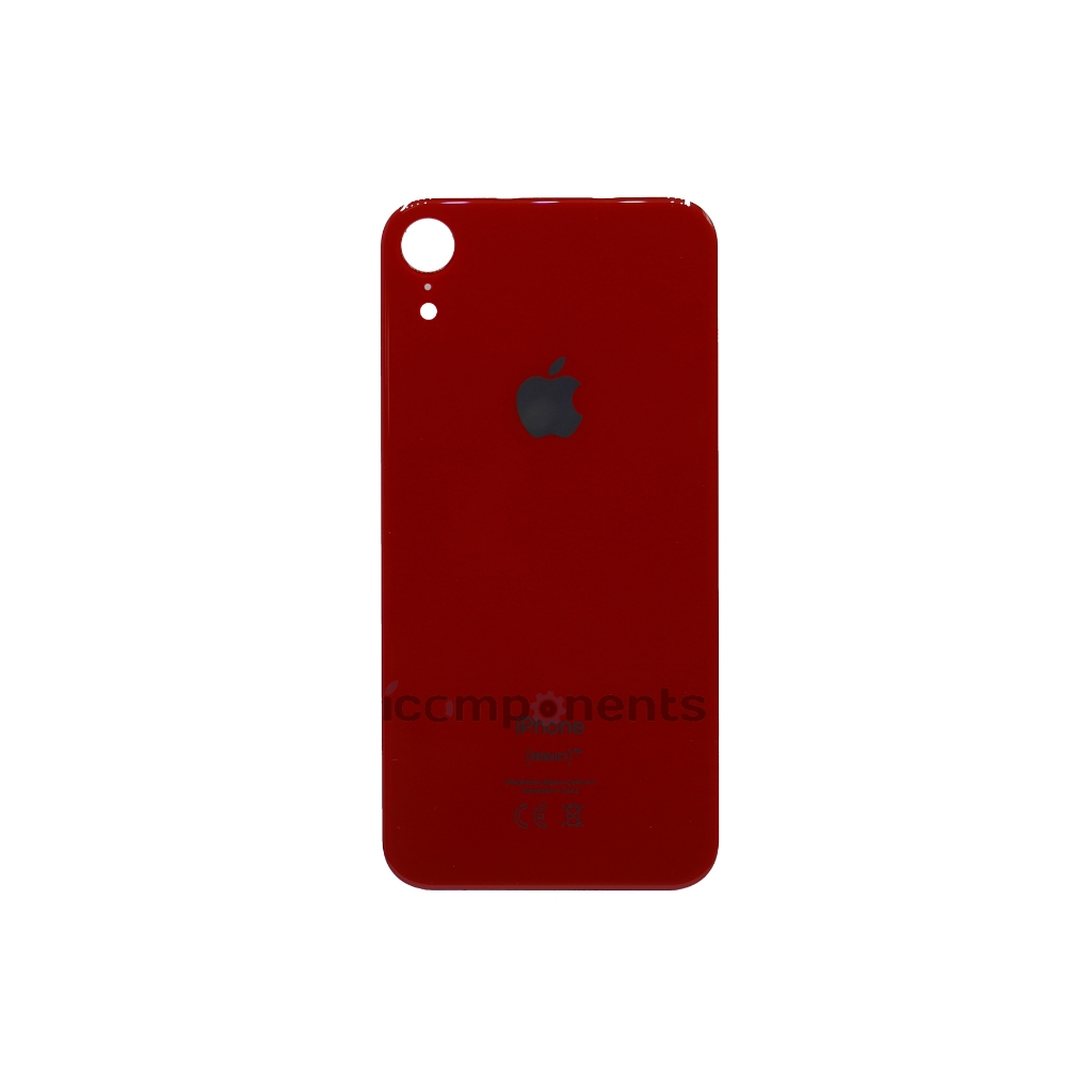 картинка iPhone XR - Заднее стекло Premium (широкое отверстие), красное от магазина Компания+