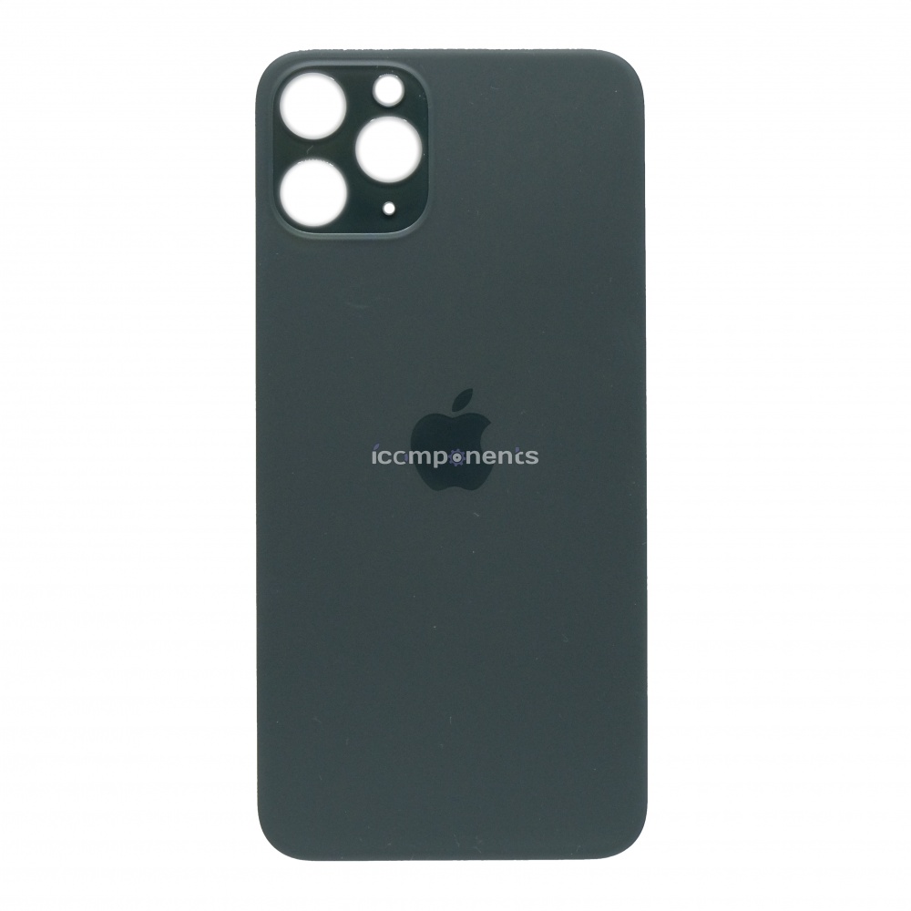 картинка iPhone 11 Pro Max - Заднее стекло ORIG (узкое отверстие), темно-зеленое от магазина Компания+