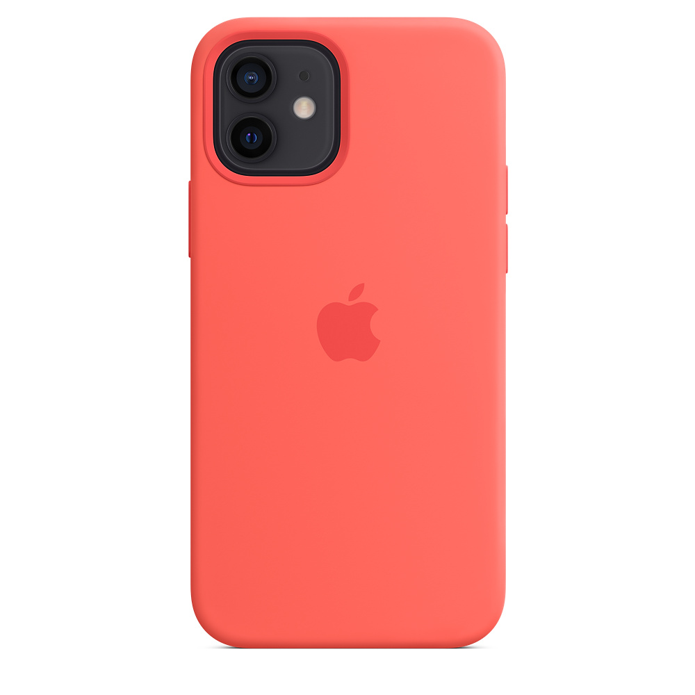 картинка Силиконовый чехол для iPhone 12 mini Pink orange, orig chip от магазина Компания+