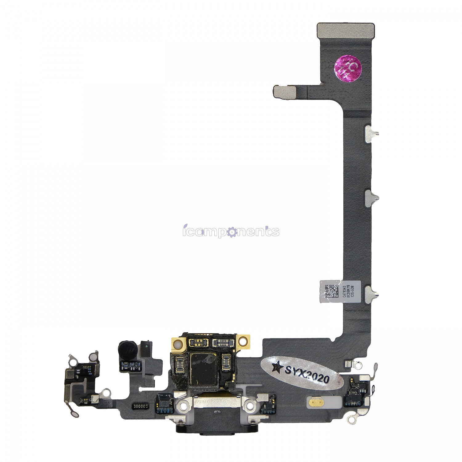 картинка iPhone 11 Pro Max - Шлейф с разъемом зарядки ORIG, черный от магазина Компания+